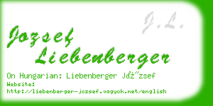 jozsef liebenberger business card